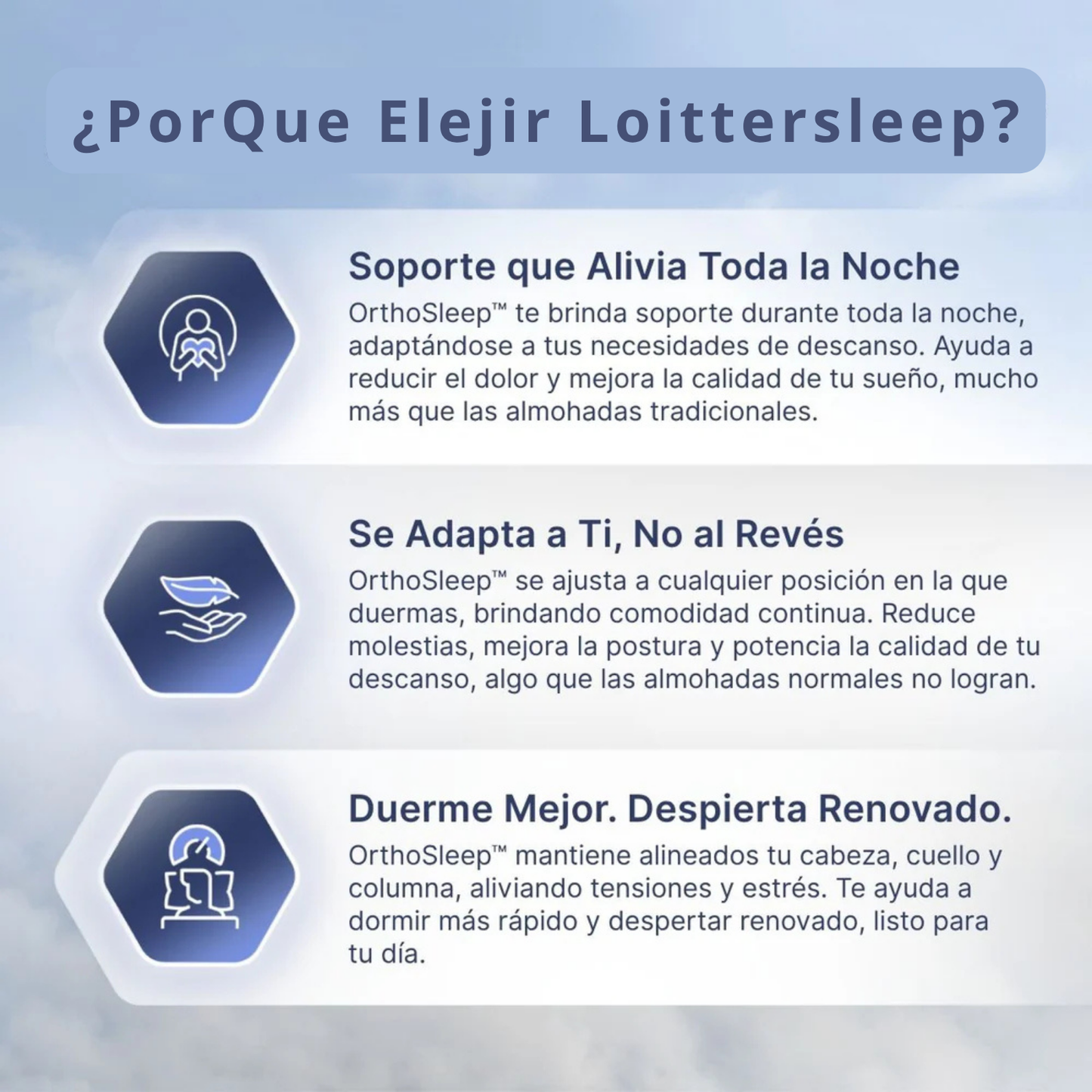 loitter sleep™ –  Almohada Cervical
